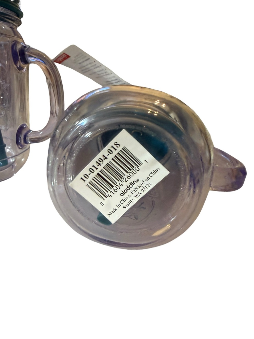 ONE Aladdin Classic Double-walled Mason Tumbler with Blue Lid & Straw, 20 oz. - Picture 3 of 6